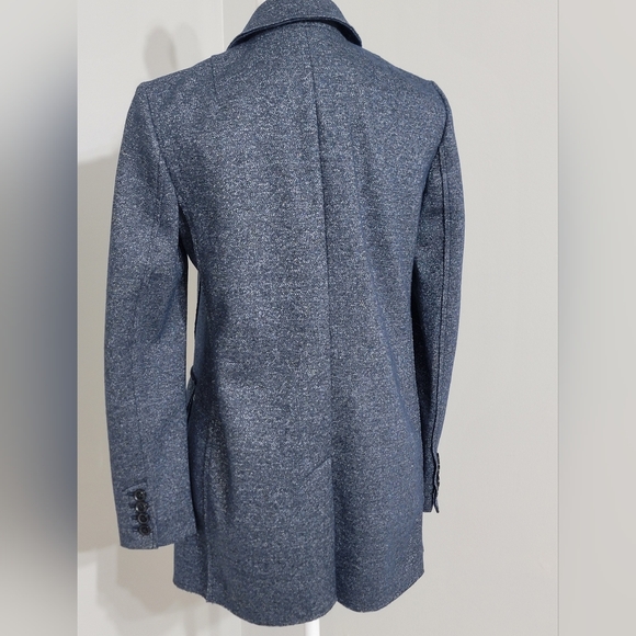 NWT Banana Republic Textured Knit Boyfriend Indigo Women's Blazer Size 2P - Picture 9 of 12